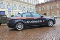 Carabinieri Police Car in Turin, Italy.