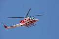 Patrol helicopter of firefighters