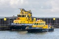 Patrol vessels in the Port of Rotterdam, The Netherlands Royalty Free Stock Photo