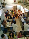 Patrons enjoy an Udupi Meal at Madras CafÃÂ© - an iconic Mumbai Udupi cuisine Eatery in Mumbai