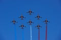 Patrouille de France formation flight Royalty Free Stock Photo