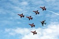 Patrouille Suisse acrtobatic team at Payerne Air14 Royalty Free Stock Photo