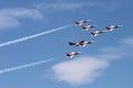 Patrouille Suisse acrtobatic team at Payerne Air14 Royalty Free Stock Photo