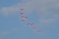 Patrouille Suisse Airshow above ZÃÂ¼richs Sky with PC-7 Pilatus Porter