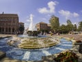 Patsy and Forrest Shumway Fountain of USC Royalty Free Stock Photo