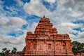 Pattadakal temple group of monuments breathtaking stone art from different angle with amazing sky