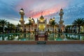 Pattani Central Mosque in the evening