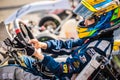 PATTATA,THAILAND-MAY 26: Go Kart racers are preparing for the driving equipment in the race.in