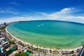 Pattaya beach and city bird eye view Royalty Free Stock Photo