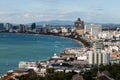 Pattaya beach and city