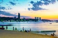 Pattaya beach during sunset