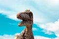 Pattaya, Chonburi, Thailand - 23 August 2020 Dinosaur Statue in Nong Nooch Garden
