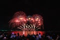 PATTAYA, CHONBURI, THAILAND, - NOVEMBER Beautiful lights at the night, colorful fireworks, at Pattaya International Fireworks