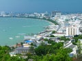 Pattaya city bird eye view, Thailand Royalty Free Stock Photo
