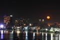 Pattaya city in full moon night