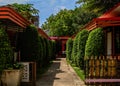 Front garden of a Thai house