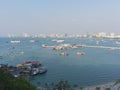 Pattaya scenery with coast, building, and Bali Hai pier