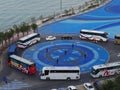 Pattaya scenery with tourists transit from coach to ferry at Bali Hai pier