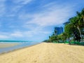 Pattaya Thailand - 30 April 2024: Jomtien beach in the Pattaya city