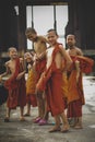 PATTAYA THAILAND - APRIL16,2018 : unidentified group of buddhist Royalty Free Stock Photo