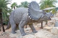 Sculpture of a Dinosaur Valley model in  Suan Nongnooch Pattaya. Royalty Free Stock Photo