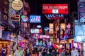 Pattaya Walking Street night view