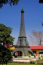 Pattaya, Thailand: Eiffel Tower at Mini Siam Royalty Free Stock Photo