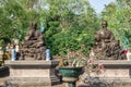 Pattaya, Thailand - February 04, 2023: Anek Kusala Sala Viharn Sien Chinese Temple and Museum. Exterior with buddhist statues and Royalty Free Stock Photo