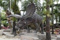 Pentaceratops in the park of Madame Nong Nooch