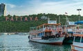 Pattaya, Thailand - May 19, 2019: Empty service boat for tourists at Bali Hai Pier Royalty Free Stock Photo