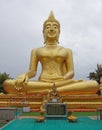 Golden Statue Of Buddha in Wat Phra Yai,The Big Buddha Temple A Royalty Free Stock Photo