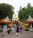 Golden Statue Of Buddha in Wat Phra Yai,The Big Buddha Temple At Royalty Free Stock Photo