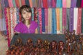 Village Karen tribe,famous long-necked women.The woman selling