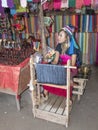 Village Karen tribe, famous long-necked women.The woman sells so