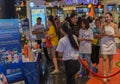 PATTAYA,THAILAND - OCTOBER 19,2018:Terminal 21 On the opening day of the mall in Second Road were many promoters,