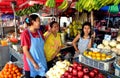 Pattaya, Thailand: Women Selling Fruit at Market