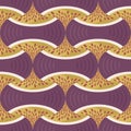 Seamless pattern in vector stylization of purple figs