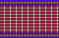 Grid fabric pattern.