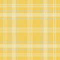 Tartan seamless pattern, yellow , white Royalty Free Stock Photo