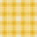 Tartan seamless pattern, yellow , white Royalty Free Stock Photo