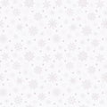 Winter Christmas seamless snowflake background. Graphic holiday vector illustration Royalty Free Stock Photo