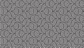 Seamless Monochrome Geometric Pattern with Concentric Circles and Wavy Lines Royalty Free Stock Photo