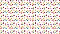 Multicolored triangular shapes are arranged in a seamless pattern on a white background. Royalty Free Stock Photo