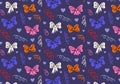 Cute seamless pattern in retro cartoon style. Royalty Free Stock Photo