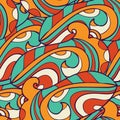 Pattern with abstract colorful doodles