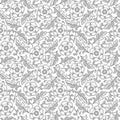 Pattern with abstract flowers. Coloring book page Royalty Free Stock Photo
