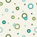Pattern abstraction circles and rings in retro flat style for fabric, paper.