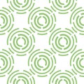 Pattern of abstractions from green bursting circles and lines.