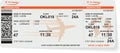 Pattern of airline boarding pass ticket Royalty Free Stock Photo