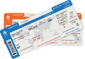 Pattern of airline boarding pass ticket Royalty Free Stock Photo